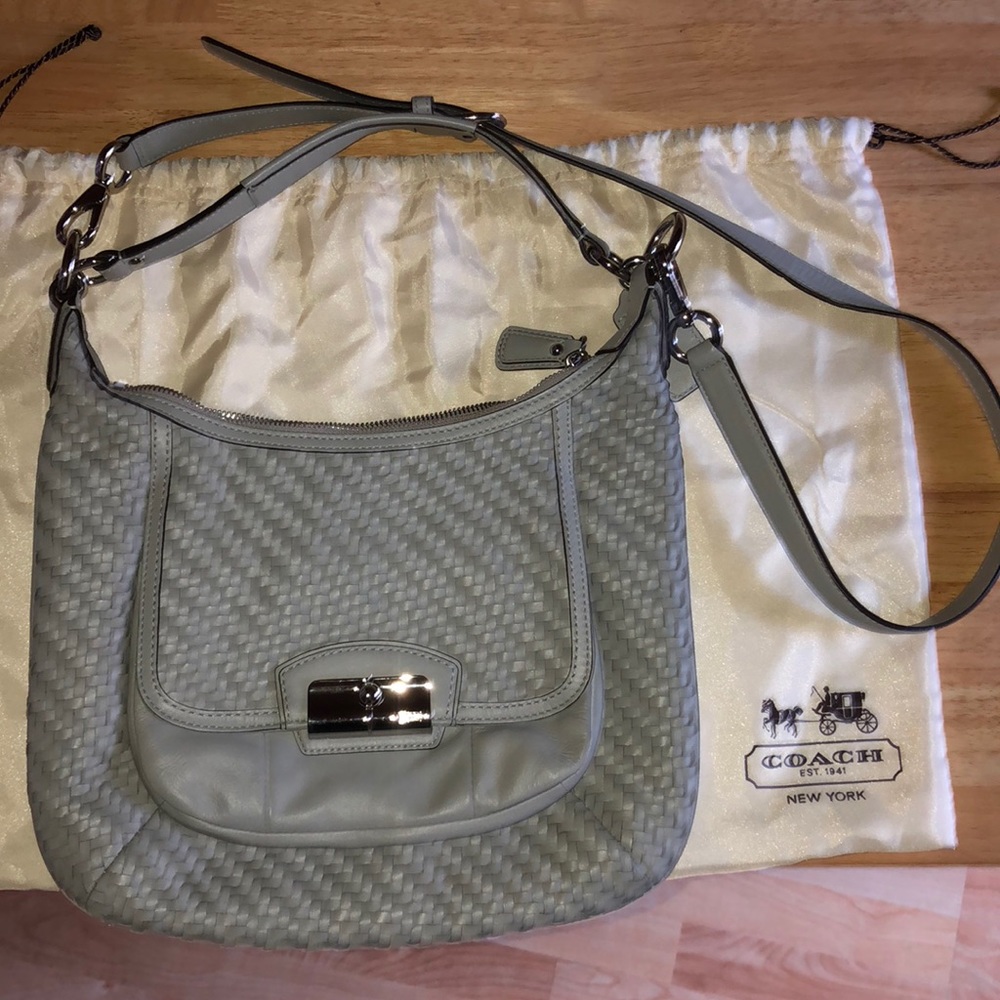 NWOT Coach Tote/Crossbody Gray Bag Leather